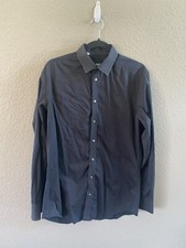 Dolce & Gabbana Dress Shirt Men’s 40 Slim Black  Button Up Long Sleeve Stretch