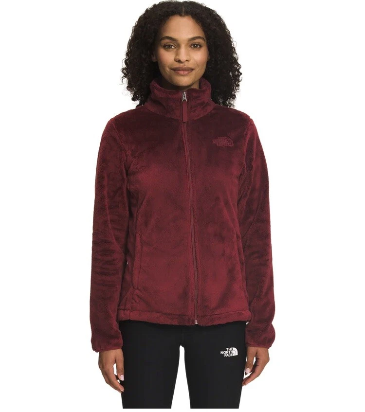 THE NORTH FACE Women s Osito Full Fleece Jacket Maroon Sz Medium