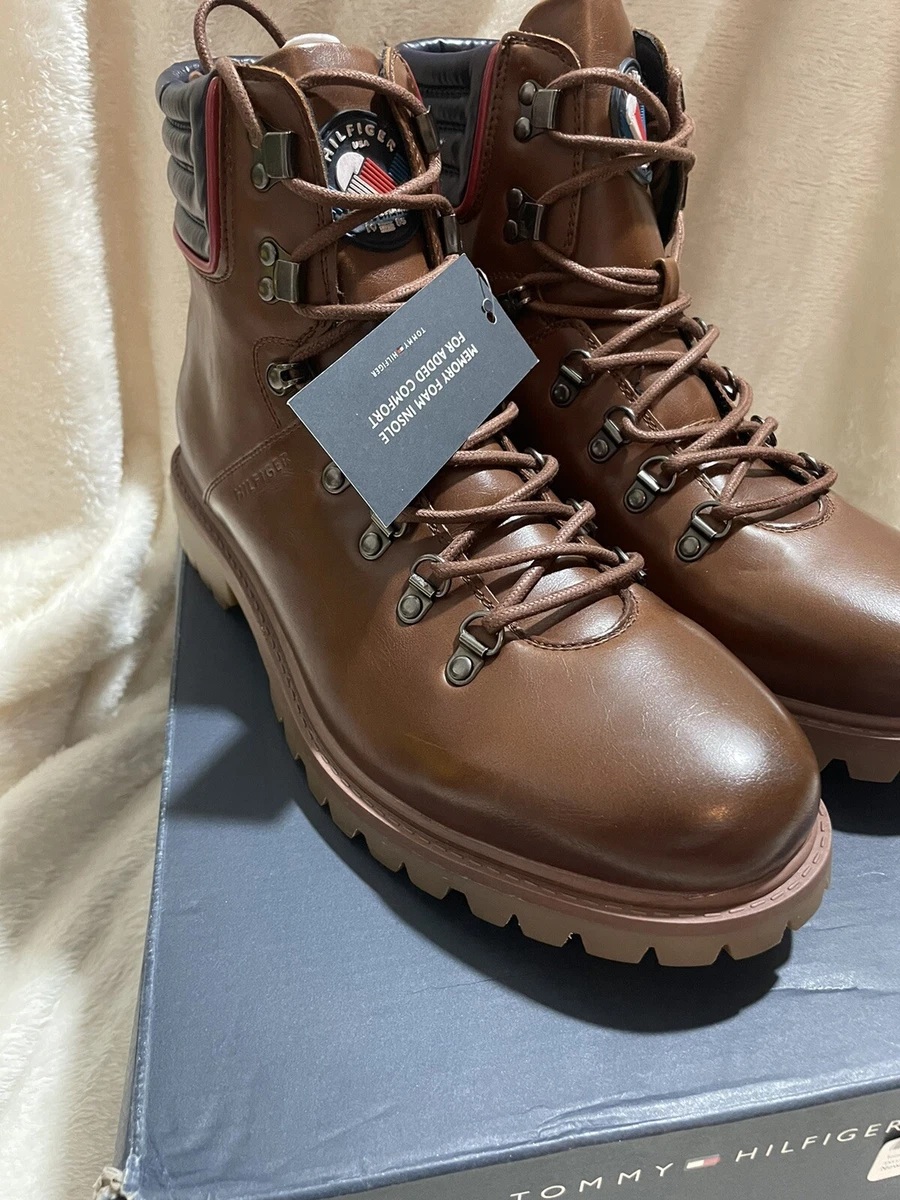 Tommy hilfiger best sale brown boots mens