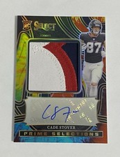 2024 Select Cade Stover Tie-Dye Rookie Patch Auto Patch Prime Selections #/25