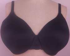 Bali 3W11 One Smooth U Black Concealing Petals Underwired T Shirt Bra Size 36 C