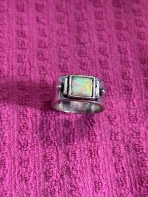 925 Silber Ring Monarch Opal Größe 9,25
