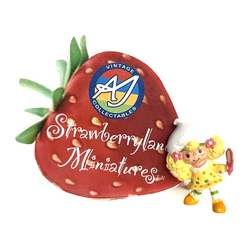 🍰Vintage Strawberry Shortcake Lemon Meringue/ Mirror Strawberryland Figure