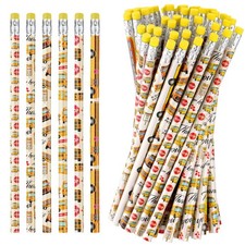 Fullhawl 120 Pcs School Bus Driver Gifts Pencils with Erasers Multicolor