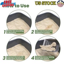 Eco-Friendly Plant-Based Clumping Cats Litter Odor Control Texture Compostable