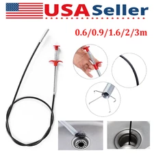 Hair Clog Remover Cleaning Tools Spring Pipe Dredging Tool 23.62Inch Drain Snake