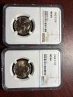 1962 D & 1964 D  NGC MS66 Washington Quarter 2 COIN LOT - NICE TONING
