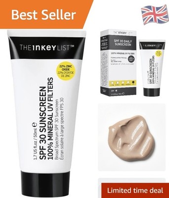 Mineralische Sonnenschutzcreme mit LSF 30 - natürliches mattes Finish für alle Hauttypen