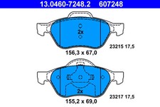 Bremsbeläge vorne ATE 13.0460-7248.2 RENAULT LAGUNA III (BT0/1)