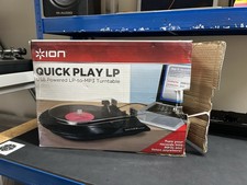 Ion Quick Play LP USB Powered LP-to-MP3 Turntable