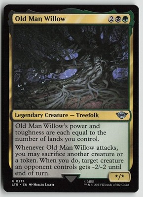 Old Man Willow LP 217 Lord of the Rings Magic: The Gathering
