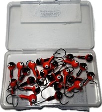 25 Pcs Temorah Fishing Lures Jig Heads Ball Heads 3/8 Oz Sharp Fishing Hooks