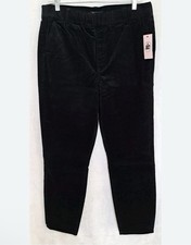 New Juicy Couture Black California Skinny Corduroy Pants Womens Size 16 Pull On