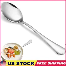 Stainless Steel Teaspoons Set Durable Mirror Finish Kitchen Silverware Multi-Use
