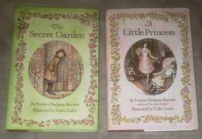 TASHA TUDOR editions Frances Burnett LITTLE PRINCESS & SECRET GARDEN hc/dj books