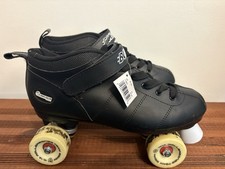 Chicago Skates Bullet Speed Quad Roller Mens 10 Black In Really Good Shape