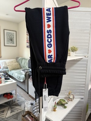 GCDS - Side Logo Stripe Track Pants ( Sz Medium ) Women s