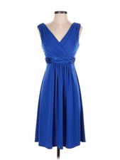 David's Bridal Women Blue Cocktail Dress 2
