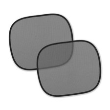 PETEX Auto Sonnenblende Kinder Sonnenschutz selbsthaftend 2er Set - schwarz