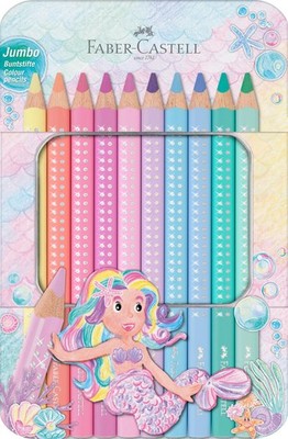 210910 - Jumbo Sparkle Buntstifte Set, 10 dicke Bleistifte