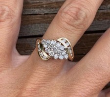 2.00Ct Round Cut Moissanite Women's Engagement Ring 14K Yellow Gold Plated