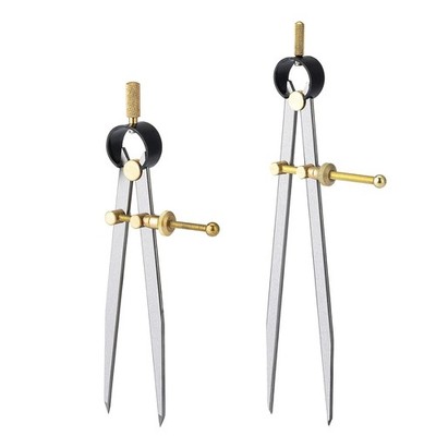 2 PCS Adjustable Lockable Spring Wing Divider Calipers, 6 Inch and 8 Inch Steel
