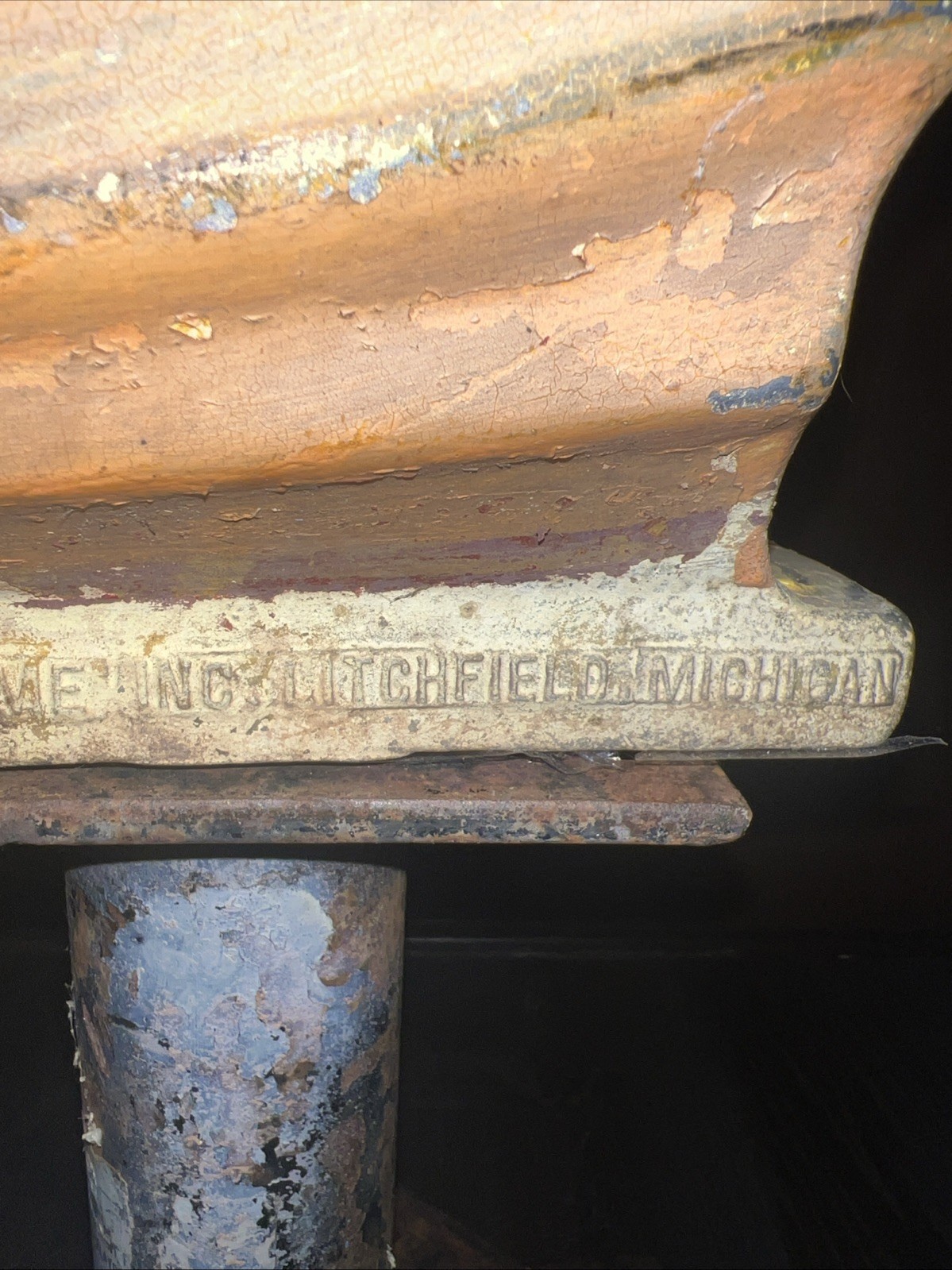 Saddle Mates Duck Ride on Playground Equipment Toy  w/base Plate Vintage