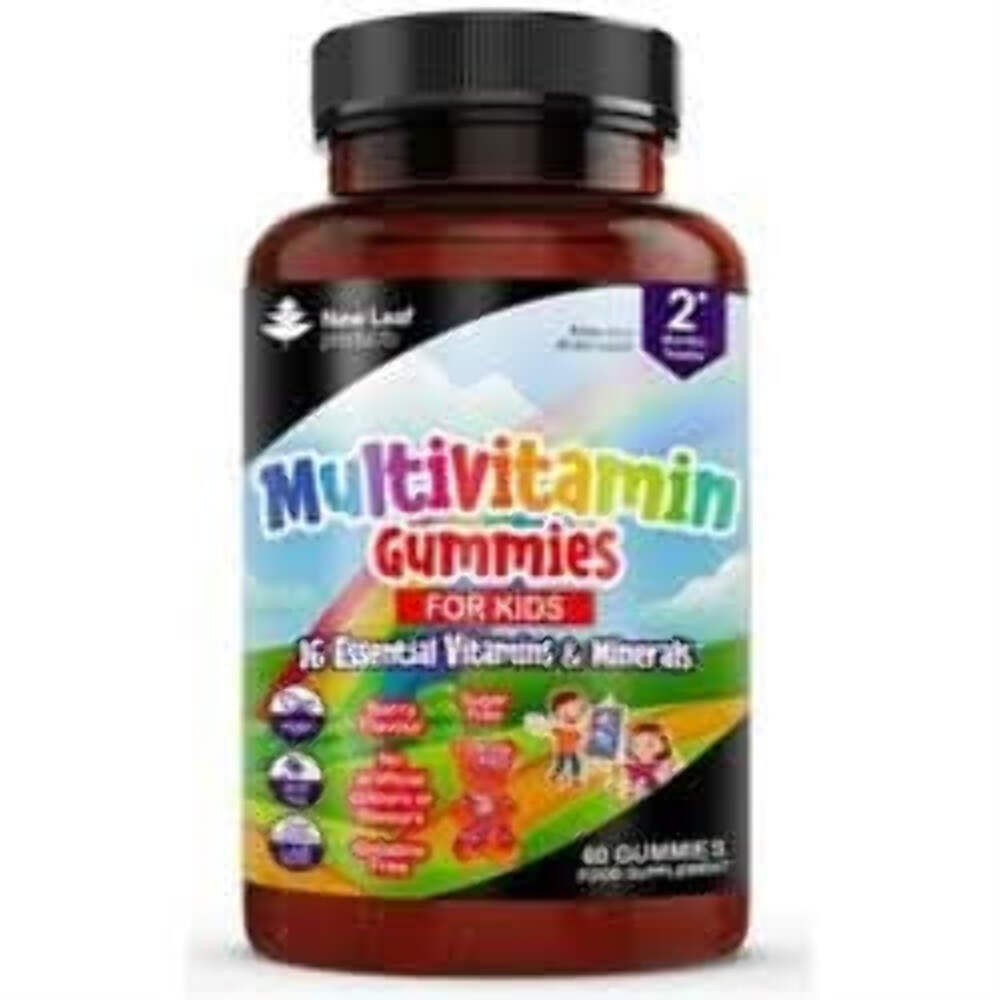 New Leaf Products Multivitamin 60 Gummies For Kids Sugar Free Vegan - 4 Pack - Image 2
