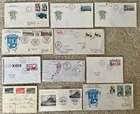 ELEVEN nice French So. Antarctic Territory  First Day covers TAAF FSAT FDC