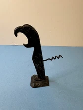 Vintage 1930's ART DECO PARROT BOTTLE OPENER with Corkscrew