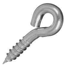 Screw Eyes 204 Size Zinc Plated, 2 Pack