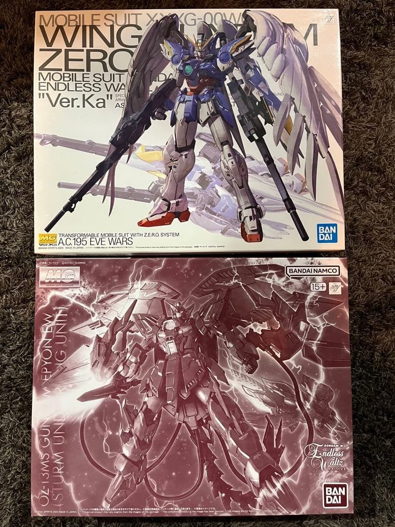 GUNDAM Wing Zero EW Ver.Ka Epyon Sturm Und Drang Unit MG 1:100 SET