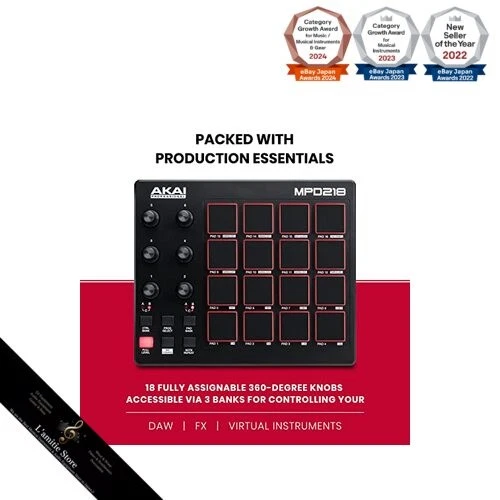 Akai Professional USB MIDI Controller 16 Pads Soundquelle Software enthalten - Bild 3 von 4