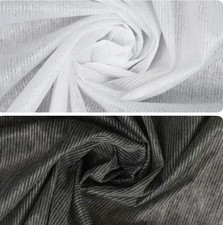 White Black Fusible Interfacing Stitch Reinforced Non Woven 1 to 10 metres