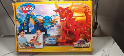 Bloco 235-teiliges Bauset Aqua & Pyro Dragons Brandneu