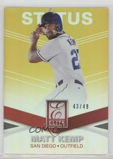 2015 Panini Elite Status Gold 43/49 Matt Kemp #143 y0i