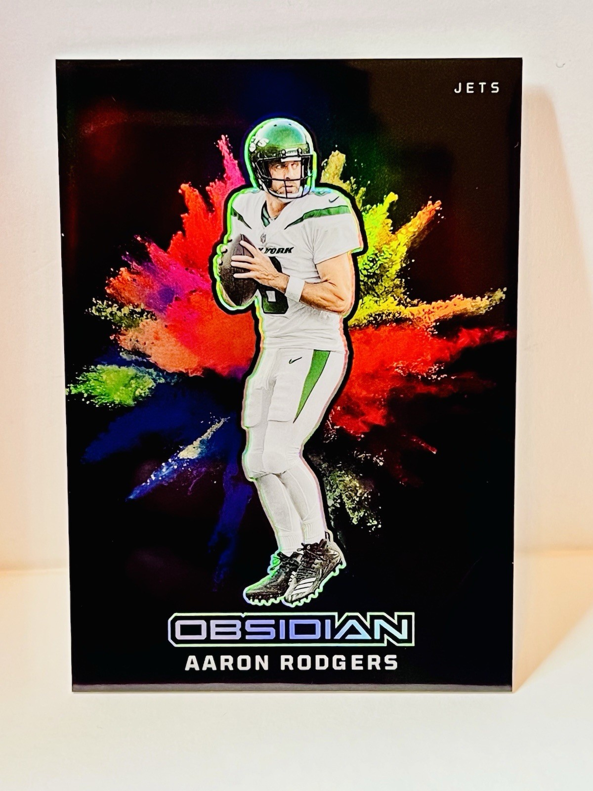Aaron Rodgers 2023 Panini Obsidian #25 Black Color Blast SSP Case Hit