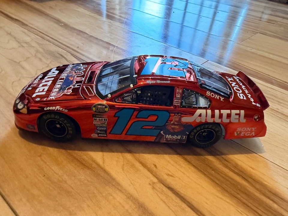 Ryan Newman #12 Justice League/Alltel Preferred Red Chrome 2004 NASCAR Diecast - Image 2 of 4
