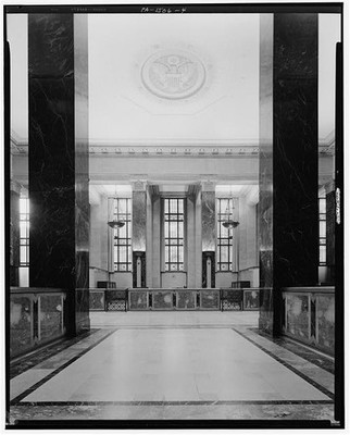 4. Cortlandt V.D. Hubbard, Photographer 1951 GROUND FLOOR ENTRANCE - Federal