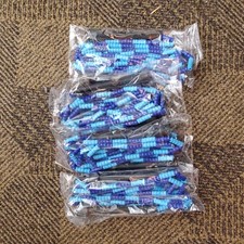 Lot 5 Beaded Jump Rope Blue Light Blue Segmented Fitness Exercise Kids School