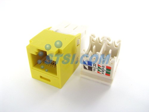 (24-PACK) Panduit CJ688TGYL-24 Cat6 Mini-Com Jack Module, Yellow GENIUNE ~STSI - Afbeelding 4 van 4