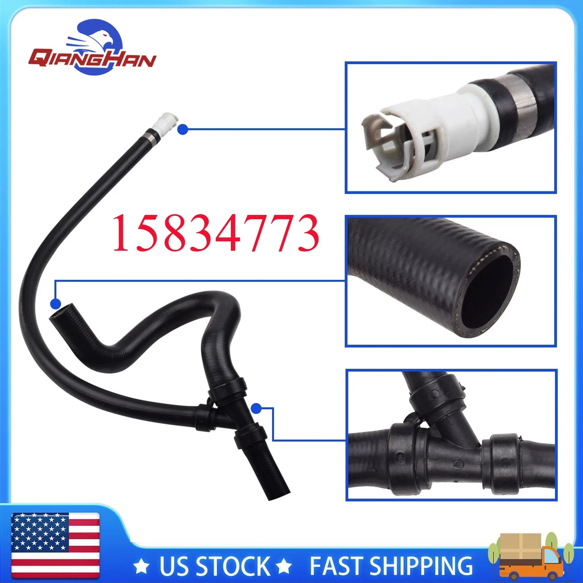 15145587 HVAC Heater Inlet Hose Radiator Hose for GM Chevrolet Tahoe