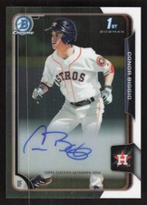 2015 BOWMAN DRAFT CONOR BIGGIO BCA-CBI CHROME 1ST RC AUTOGRAPHS ASTROS