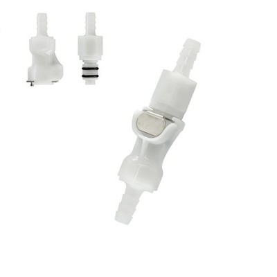 1/4 3/8 5/16 Plastic Hose Barb Inline Quick Connector Quick Release Vacuum Di