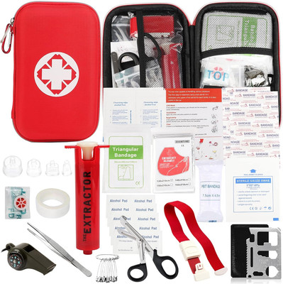 Snake Bite Kit, Bee Sting Kit, Emergency First Aid Supplies, Venom Extractor Suc