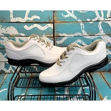 NEW Footjoy GreenJoy White Leather Soft Spikes Golf Cleats 48812 Womens 10M