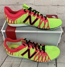 New Balance MLD5000L Men's Track  Field Running Spike Cleats Yellow Red US 12.5