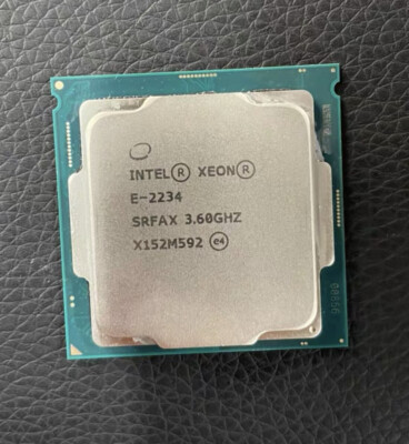 Intel Xeon E-2234 Processor CPU 3.60 GHz TRAY 8M Cache LGA1151 4 Cores 8 Threads