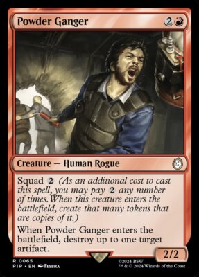 MTG Fallout R Powder Ganger #0065