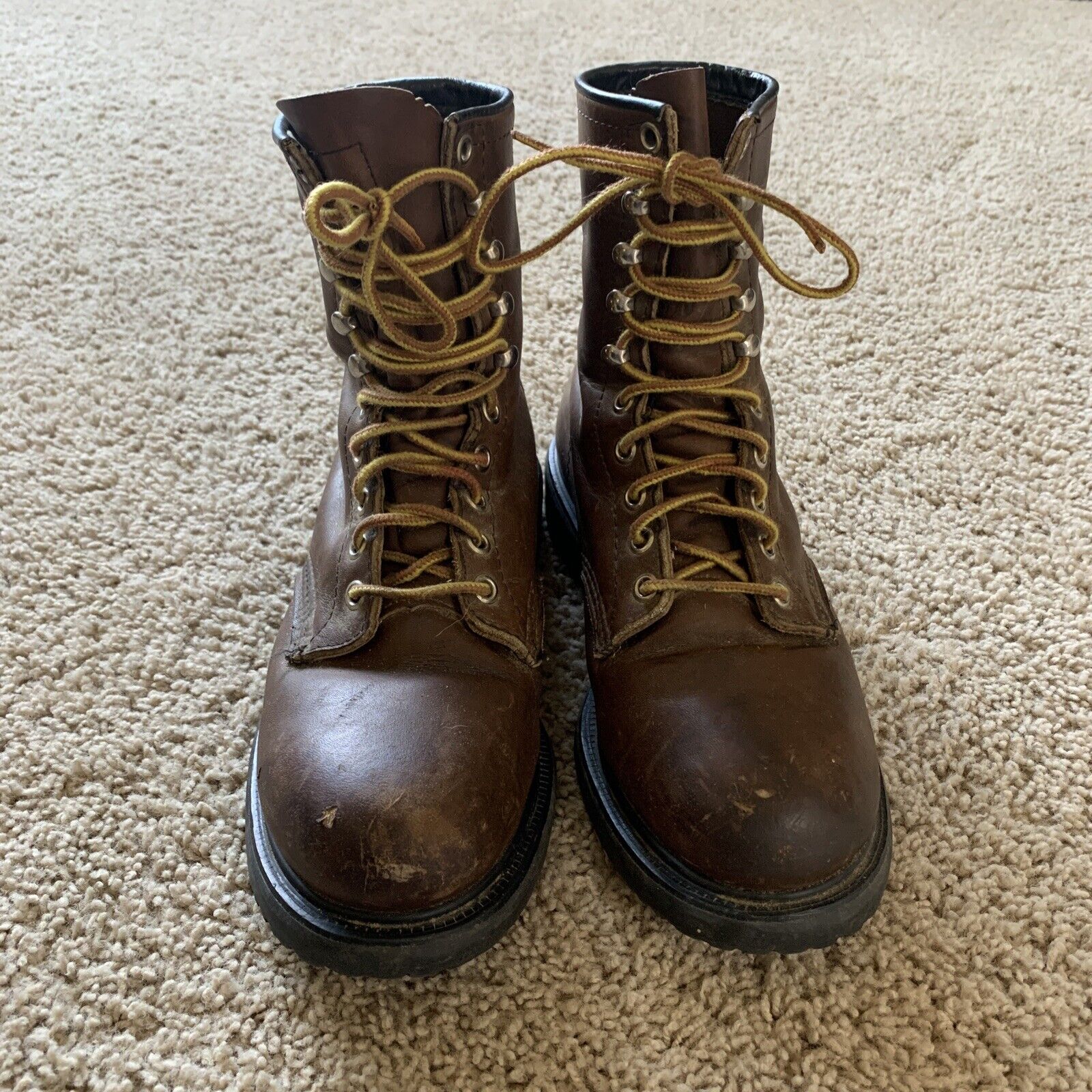 vintage red wing boots size 6 D Steel Toe - image 2